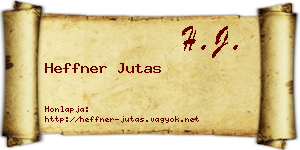 Heffner Jutas névjegykártya